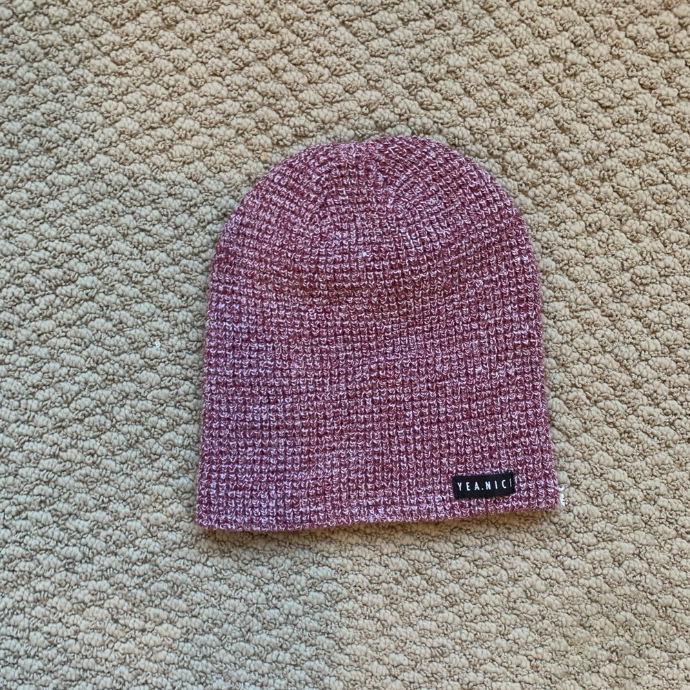 Beanie, maroon/red one size fits all